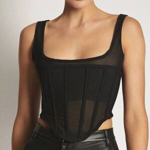 Meshki Black Corset Top XS